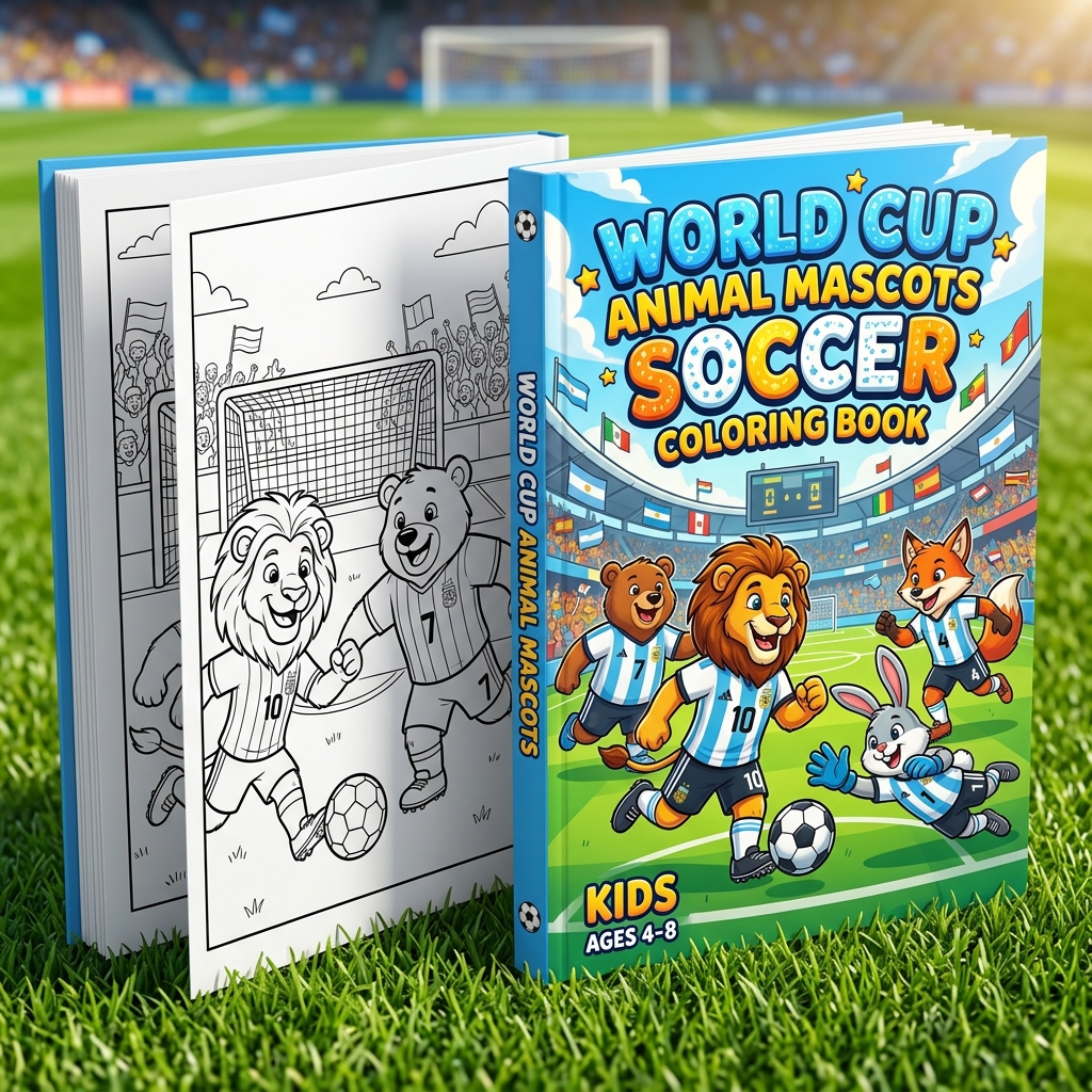Libro para pintar fútbol